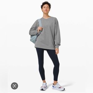 Lululemon Perfectly Oversized Crew-Heathered Grey Size Small